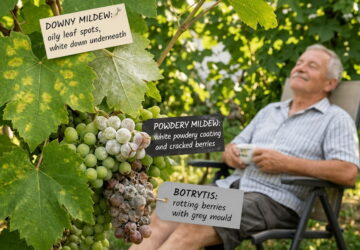 Downy Mildew, Powdery Mildew and Botrytis: Check Your Grapevines