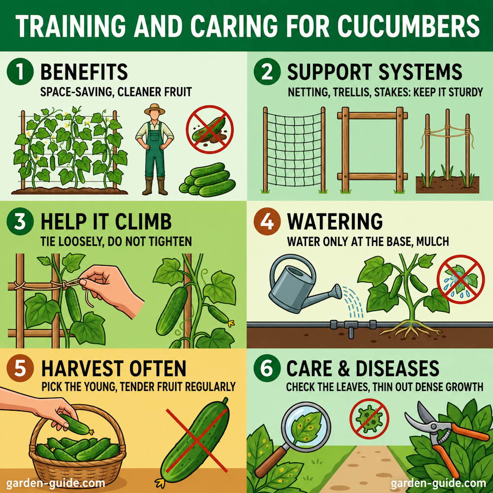 Cucumbers Were Not Born to Crawl – Give Them Something to Climb