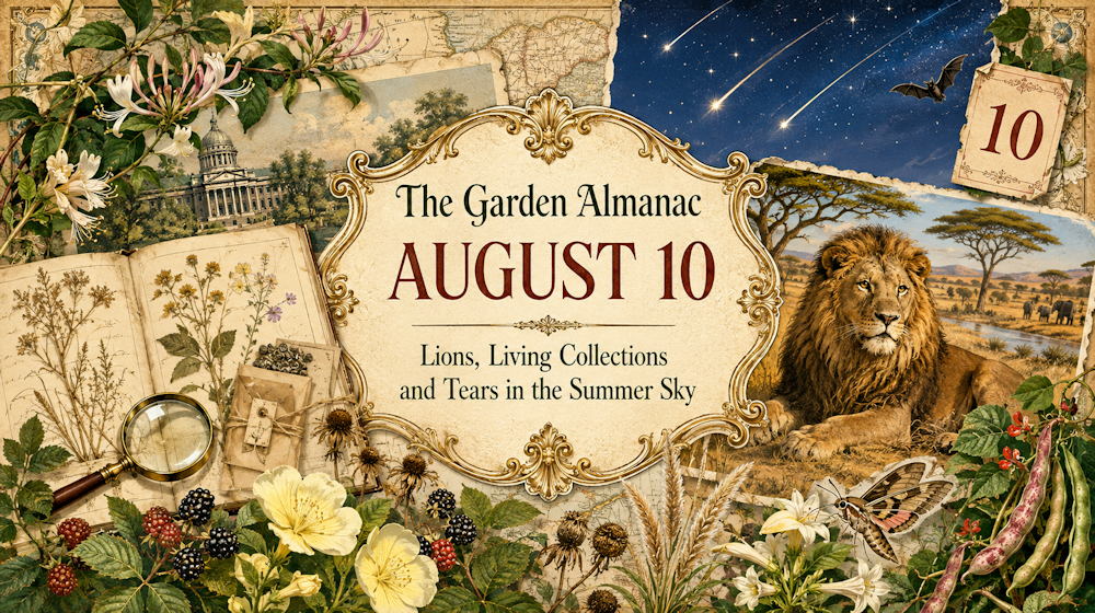 Garden Almanac for August 10