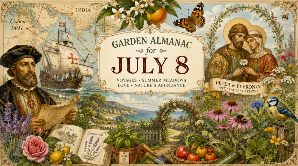 Garden Almanac for July 8: Voyages, Summer Meadows and the Living Map of Nature