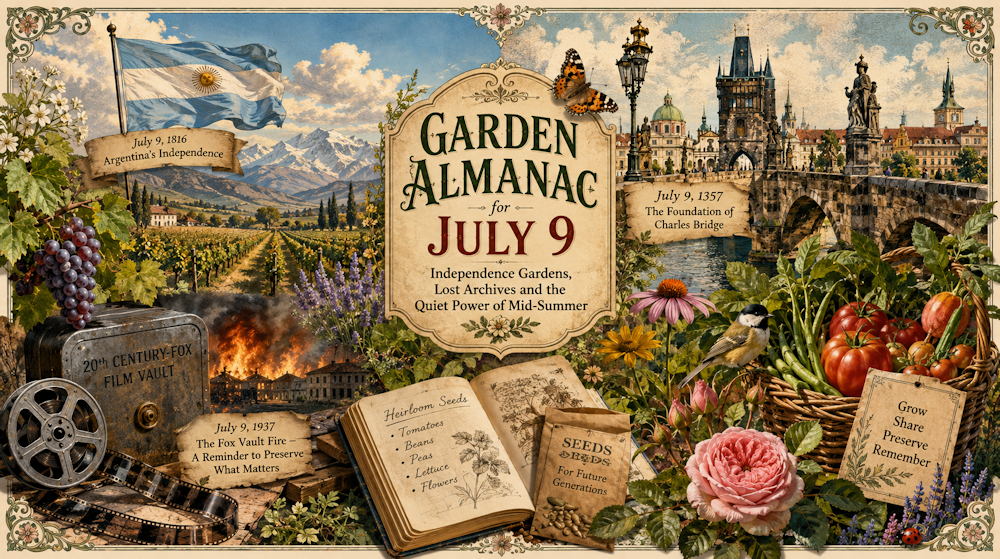 Garden Almanac for July 9