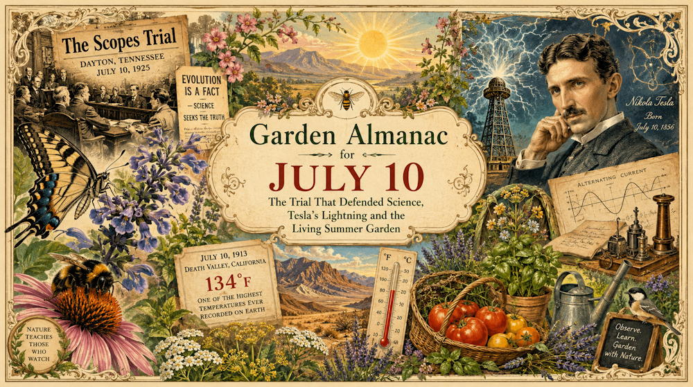 Garden Almanac for July 10