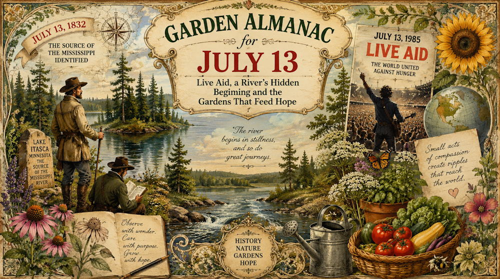 Garden Almanac for July 13
