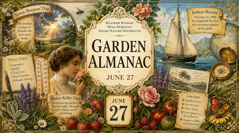 Garden Almanac for June 27