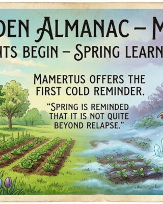 Garden Almanac for May 11