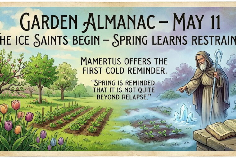 Garden Almanac for May 11