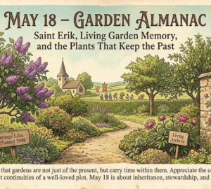 Garden Almanac for May 18