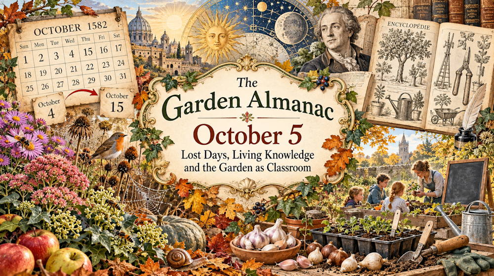 Garden Almanac for October 5