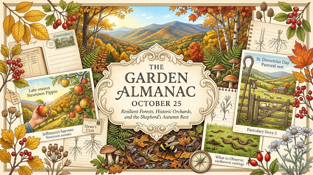 Garden Almanac for October 25