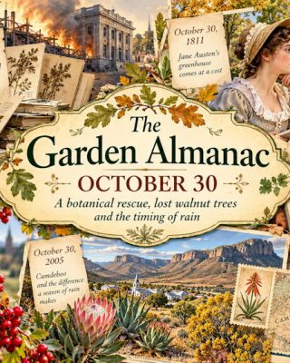 Garden Almanac for October 30