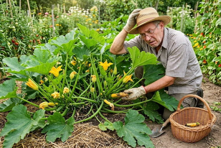 The July Mystery of Squash: Plenty of Flowers, But Where Are the Fruits?