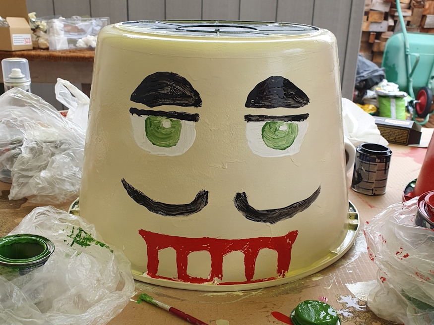 Crafting a Whimsical Giant Nutcracker for Your Garden Wonderland