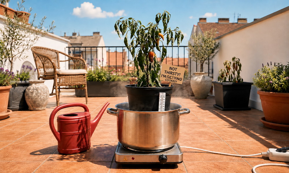 Your Plant May Not Be Thirsty – Its Pot May Be Cooking the Roots