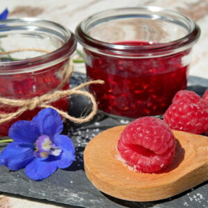 Garden-Grown Raspberries into Delicious Jam
