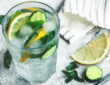 Homemade Slimming Drink with Cucumber, Mint, Lemon and Ginger