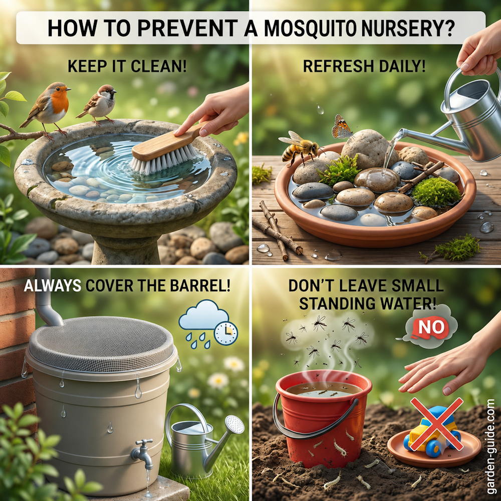 Providing Water for Wildlife? Great—Just Don't Create a Mosquito Nursery