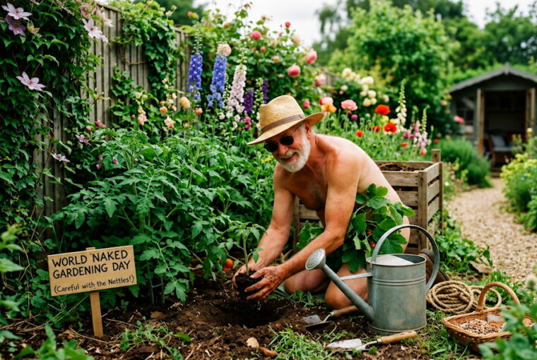 World Naked Gardening Day