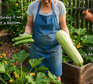 Zucchini Doesn't Wait: One Day It's a Flower, the Next It's a Baseball Bat